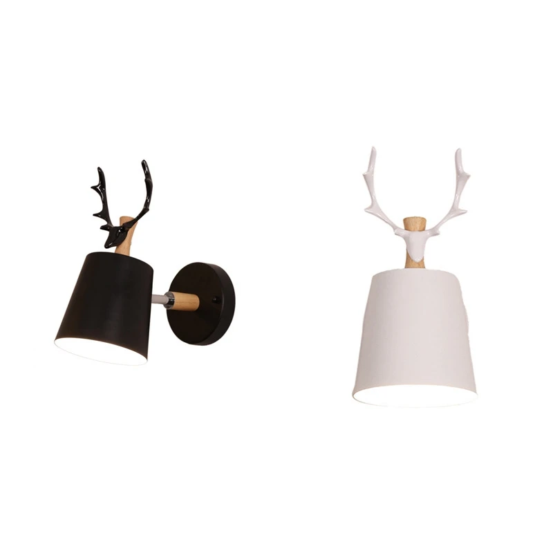 LED Wall Lamps Modern Cartoon Deer Antler Iron Vintage Sconce Bedroom Bedside Aisle Stair Decor Lights Fixture E27
LED Wall Lamps Modern Cartoon Deer Antler Iron Vintage Sconce Bedroom Bedside Aisle Stair Decor Lights Fixture E27