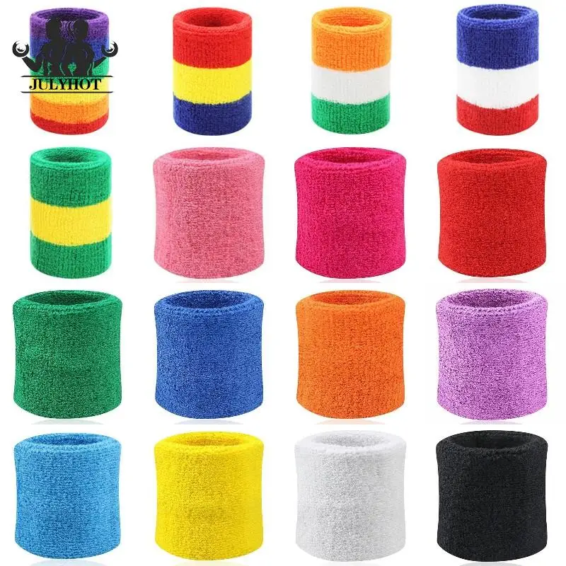 1pc Colorful Sport Wristband Cotton Sweatband Fitness Wrist Protector Running Riding Basketball Badminton Wrist Brace Band
1pc Colorful Sport Wristband Cotton Sweatband Fitness Wrist Protector Running Riding Basketball Badminton Wrist Brace Band