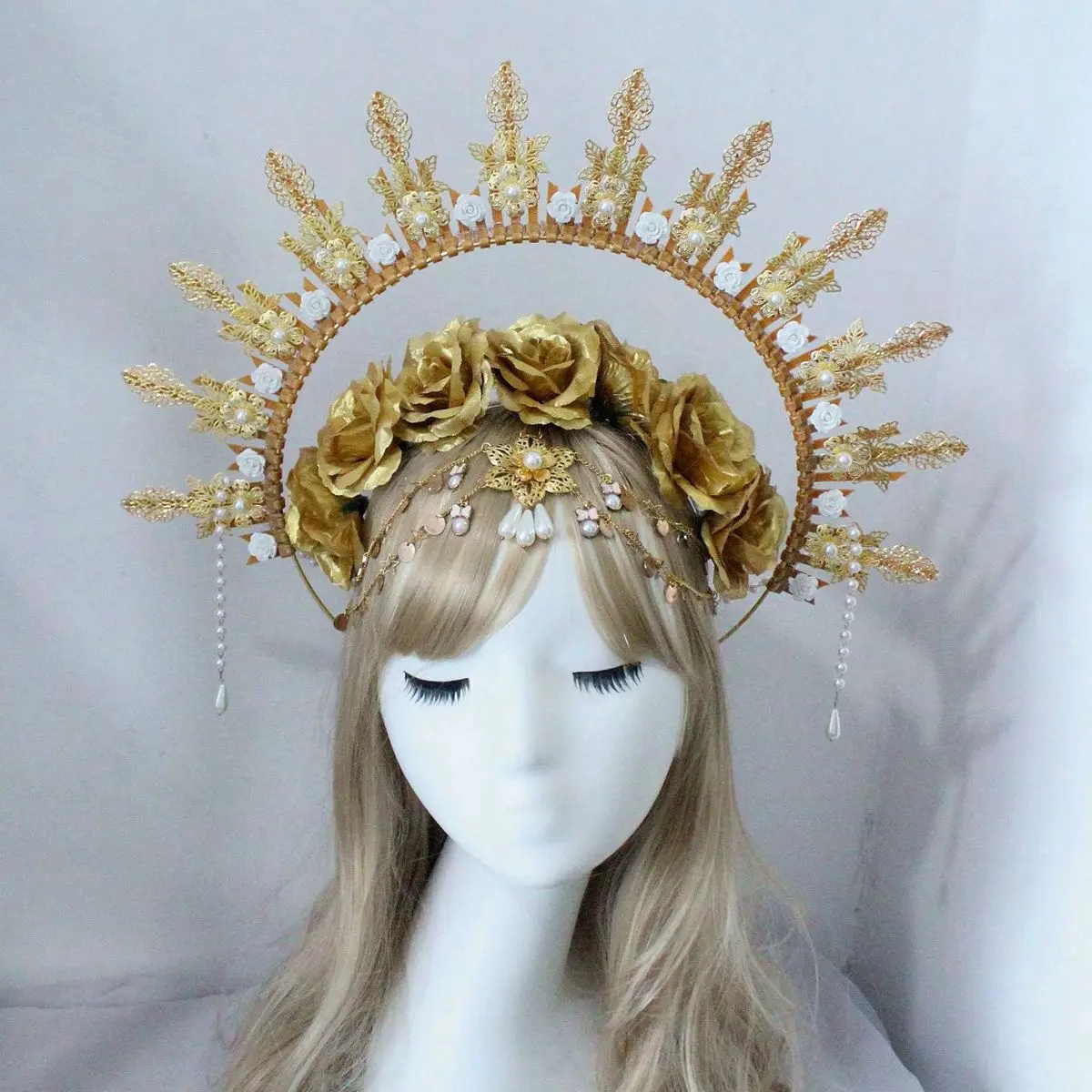 DIY Kit Goddess Angel Halo Crown Sun Headband Headpiece Birthday Headdress Sunburst Patron Saint Virgin Mary Headlights For Wedd
DIY Kit Goddess Angel Halo Crown Sun Headband Headpiece Birthday Headdress Sunburst Patron Saint Virgin Mary Headlights For Wedd
