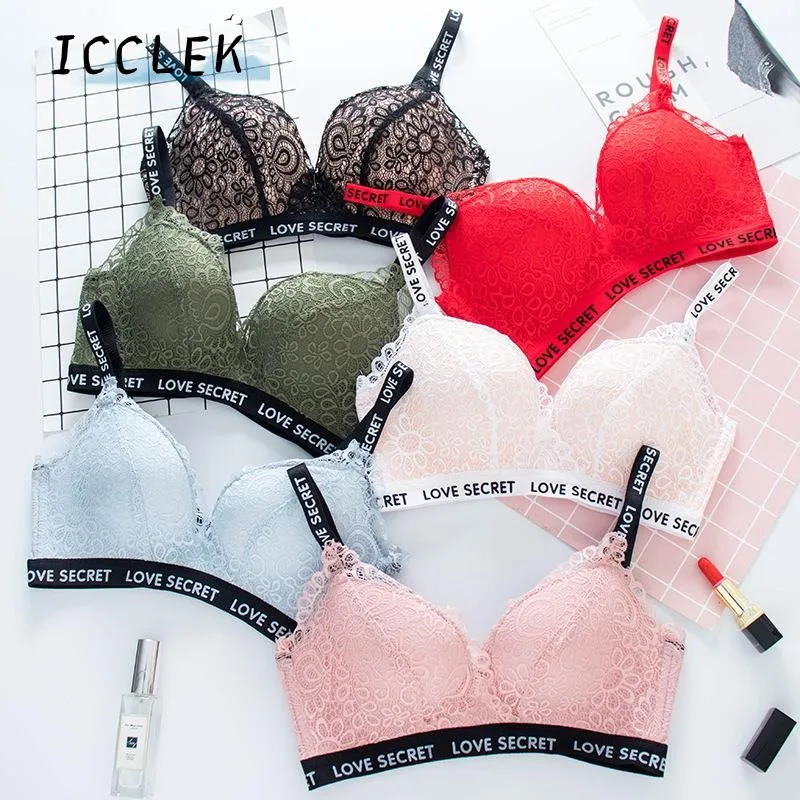 Sexy Lace Bras For Women Push Up Bra Lingerie Bralette Thicken 3/4 Cup Wire Free Brassiere Fashion Soft Underwear Letter Straps
Sexy Lace Bras For Women Push Up Bra Lingerie Bralette Thicken 3/4 Cup Wire Free Brassiere Fashion Soft Underwear Letter Straps