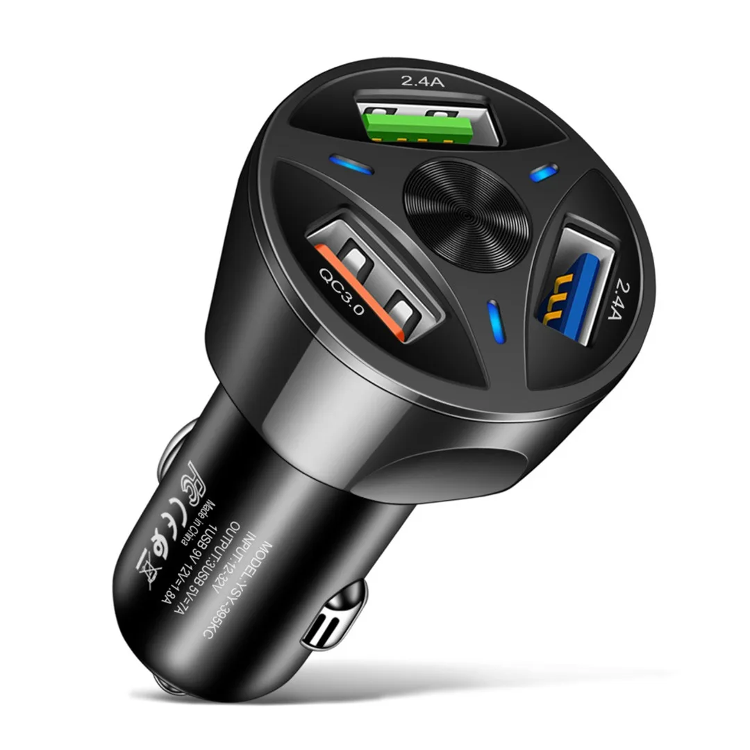Зарядное устройство с 3-портовым USB-портом для автомобиля QC 3,0, 1 шт., адаптер для быстрой зарядки, светодиодный дисплей для мобильных телефоно...
Зарядное устройство с 3-портовым USB-портом для автомобиля QC 3,0, 1 шт., адаптер для быстрой зарядки, светодиодный дисплей для мобильных телефоно...