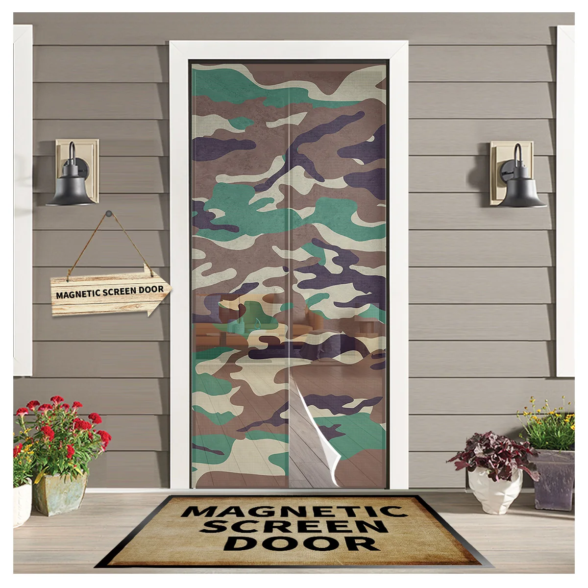 Камуфляжный фон летние магнитные противомоскитные занавески для двери автоматическое закрытие кухонные шторы для дома 
Камуфляжный фон летние магнитные противомоскитные занавески для двери автоматическое закрытие кухонные шторы для дома