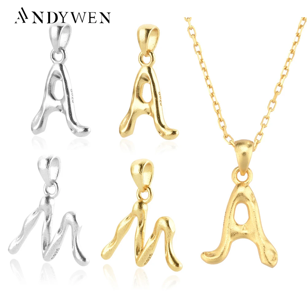ANDYWEN 925 Стерлинговое Серебро, Золотая буква A-Z Initial, амулет алфавита, Женские аксессуары, чокер, цепочка, ожерелье, изготовление ювелирных изделий
ANDYWEN 925 Стерлинговое Серебро, Золотая буква A-Z Initial, амулет алфавита, Женские аксессуары, чокер, цепочка, ожерелье, изготовление ювелирных изделий