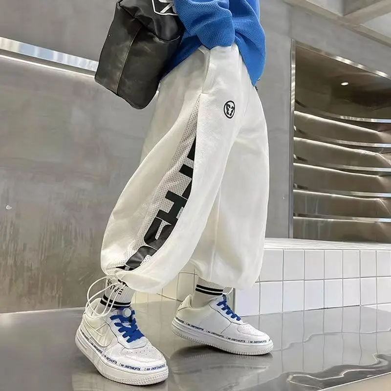 Boys Spring/Summer Casual Pants New Children's Fashion Letter Printing Explosive Street Sports Pants Youth Korean Loose Pants
Boys Spring/Summer Casual Pants New Children's Fashion Letter Printing Explosive Street Sports Pants Youth Korean Loose Pants