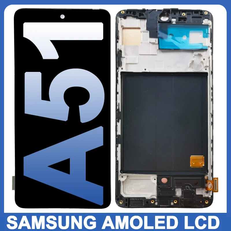 

6.5" Super AMOLED For Samsung Galaxy A51 A515F A515F/DS Lcd Display Touch Screen Replacement Digitizer Assembly