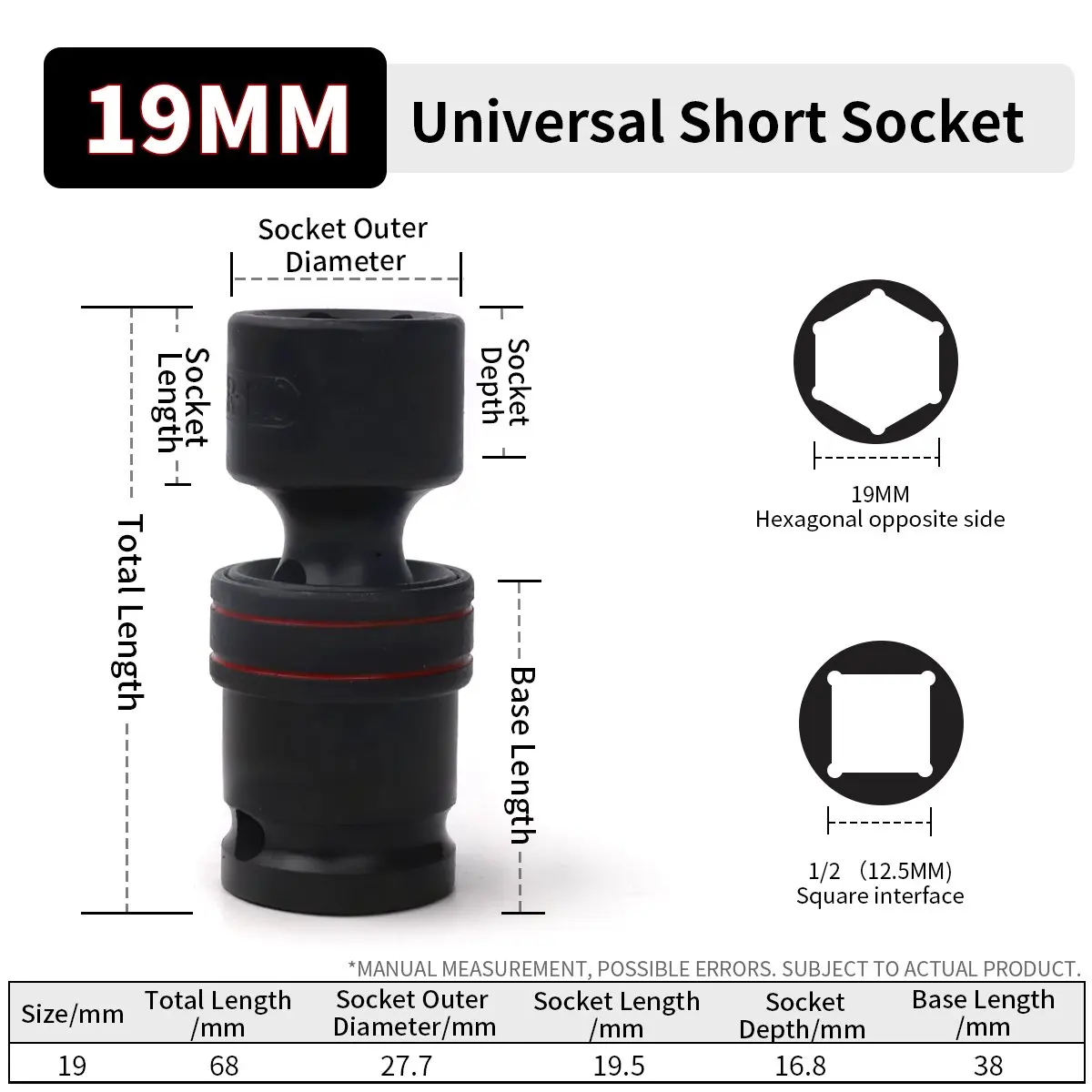 Шарнирная головка 1/2", 10-24 мм, для электрического ключа
Шарнирная головка 1/2", 10-24 мм, для электрического ключа