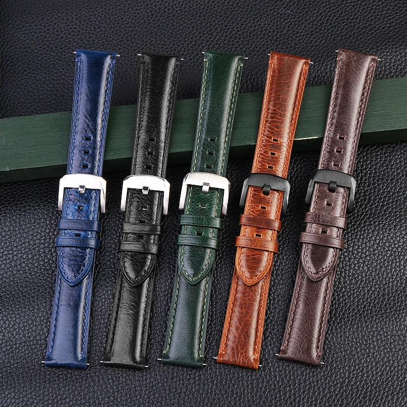 2023 Vintage Leather Watch Strap 20mm 22mm Quick Release Watchband Brown Black Green Bracelet Accessories Stainless Steel Buckle
2023 Vintage Leather Watch Strap 20mm 22mm Quick Release Watchband Brown Black Green Bracelet Accessories Stainless Steel Buckle