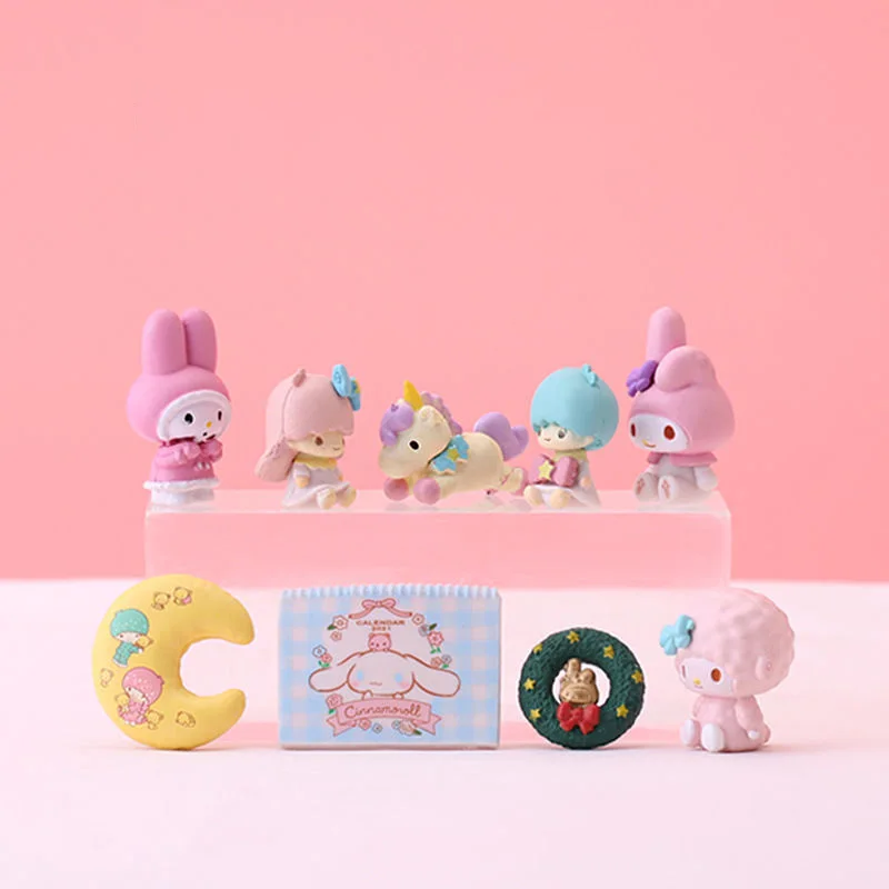 9/6Pcs Set Doll Moon Schoolbag Cute Mymelody Cinnamoroll Hand-Made Decoration Cake Anime Action Toy Figure Model for Kid Gift
9/6Pcs Set Doll Moon Schoolbag Cute Mymelody Cinnamoroll Hand-Made Decoration Cake Anime Action Toy Figure Model for Kid Gift