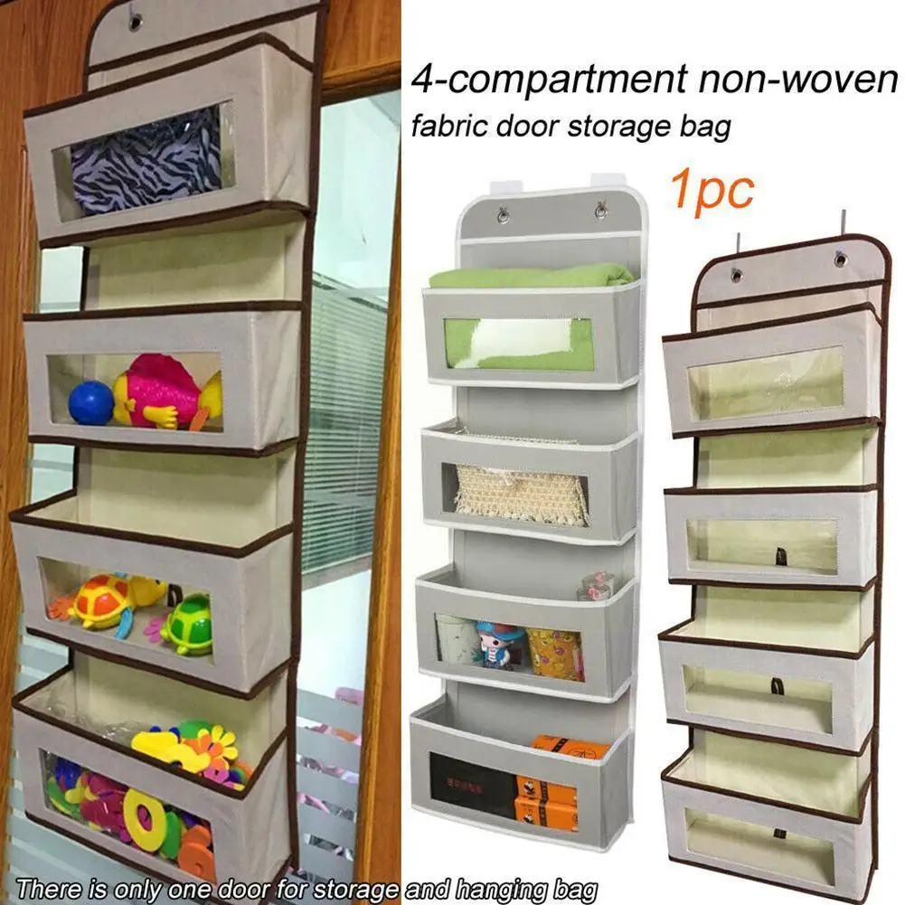 Wall Hanging Storage Bags Behind The Door Non-woven Bag Finishing Pockets Hanging 4 With Dorm Wardrobe Bath Kitchen Storage V7N9
Wall Hanging Storage Bags Behind The Door Non-woven Bag Finishing Pockets Hanging 4 With Dorm Wardrobe Bath Kitchen Storage V7N9