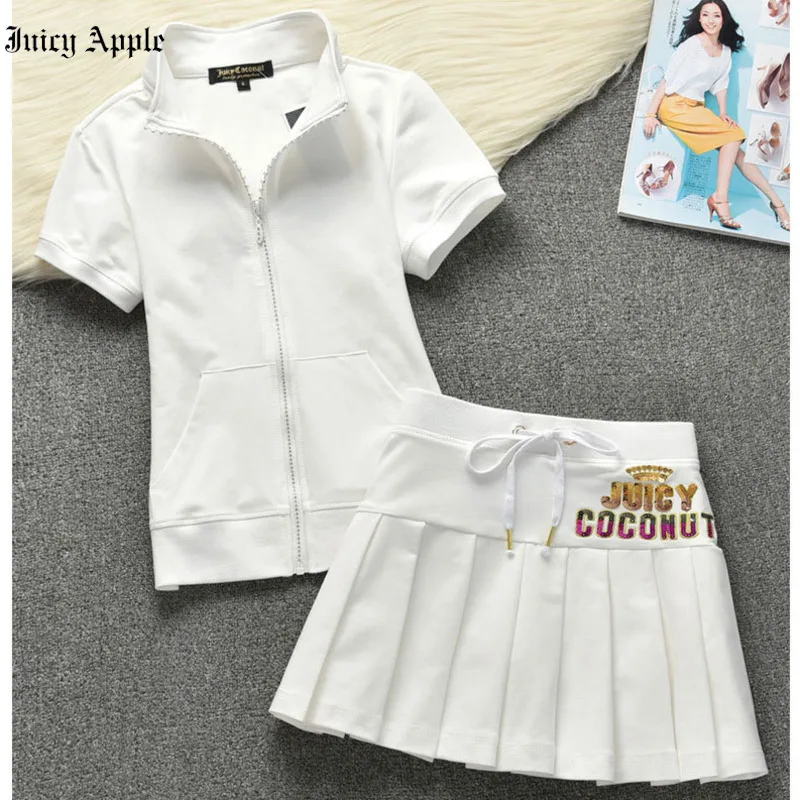 Juicy Apple Tracksuit Woman's Summer Short Skirt Two Piece Set For Women Cotton Hoodies Mini Skirts Sexy Sportswear Dress Sets
Juicy Apple Tracksuit Woman's Summer Short Skirt Two Piece Set For Women Cotton Hoodies Mini Skirts Sexy Sportswear Dress Sets