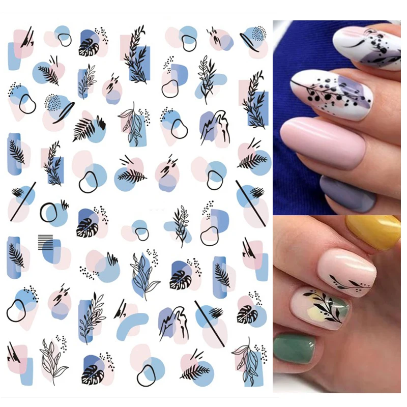 Back Glue Nail Stickers Morandi Color Painting Geometry Line Palm Leaf Hill Decals For Nail Art Manicure Beauty Decoration
Back Glue Nail Stickers Morandi Color Painting Geometry Line Palm Leaf Hill Decals For Nail Art Manicure Beauty Decoration