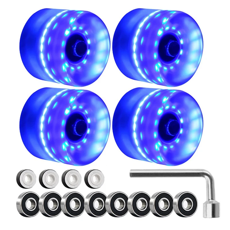 6 Lights Flashing 4 Wheels Skateboard Wheel Skateboard Banana Board Fish Board Luminous 6045 Skateboard Accessories 
6 Lights Flashing 4 Wheels Skateboard Wheel Skateboard Banana Board Fish Board Luminous 6045 Skateboard Accessories