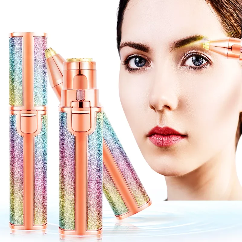 2 IN 1 Rechargeable Electric Eyebrow Trimmer Epilator Female Body Facial Lipstick Shape Hair Removal Mini Painless Razor Shaver
2 IN 1 Rechargeable Electric Eyebrow Trimmer Epilator Female Body Facial Lipstick Shape Hair Removal Mini Painless Razor Shaver