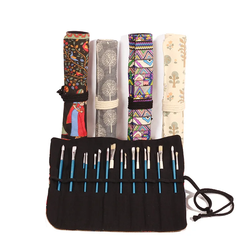 Fabric Canvas Brush Gouache Pen Storage Bag Chinese Wind Scroll Canvas Pen Bag Pen Bag
Fabric Canvas Brush Gouache Pen Storage Bag Chinese Wind Scroll Canvas Pen Bag Pen Bag
