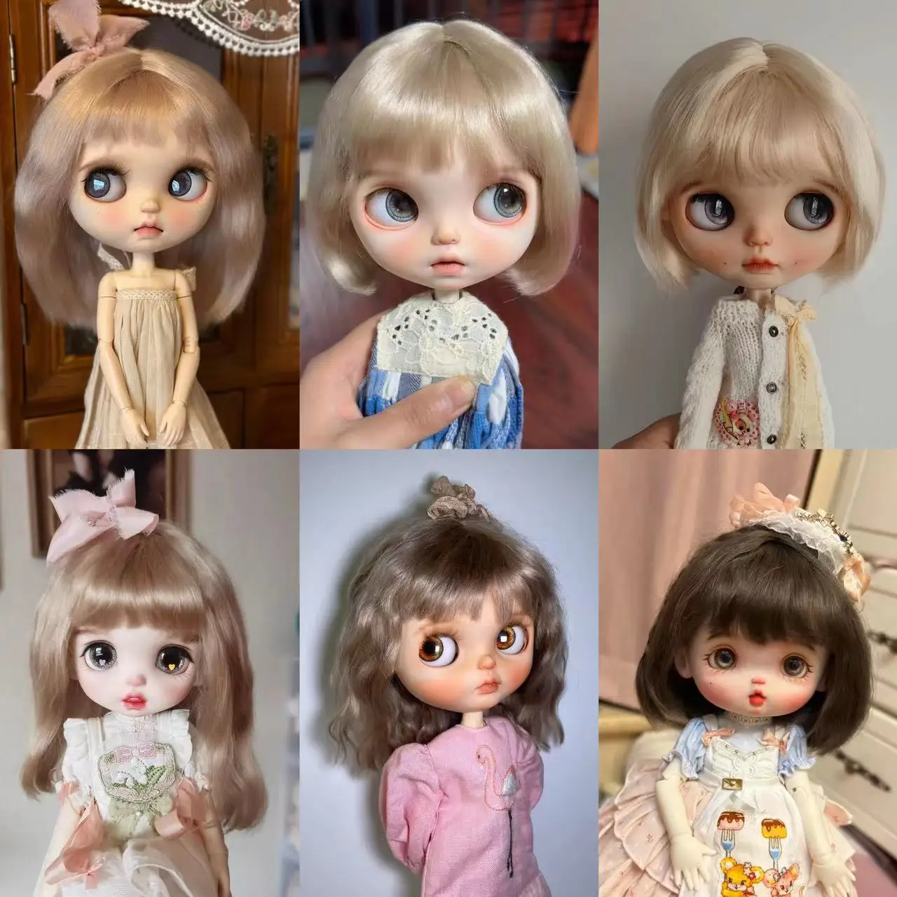 Doll Wigs for Blythe Qbaby Simple short natural Encrypted hair seams 9-10 inch head circumstance Free Shipping 
Doll Wigs for Blythe Qbaby Simple short natural Encrypted hair seams 9-10 inch head circumstance Free Shipping