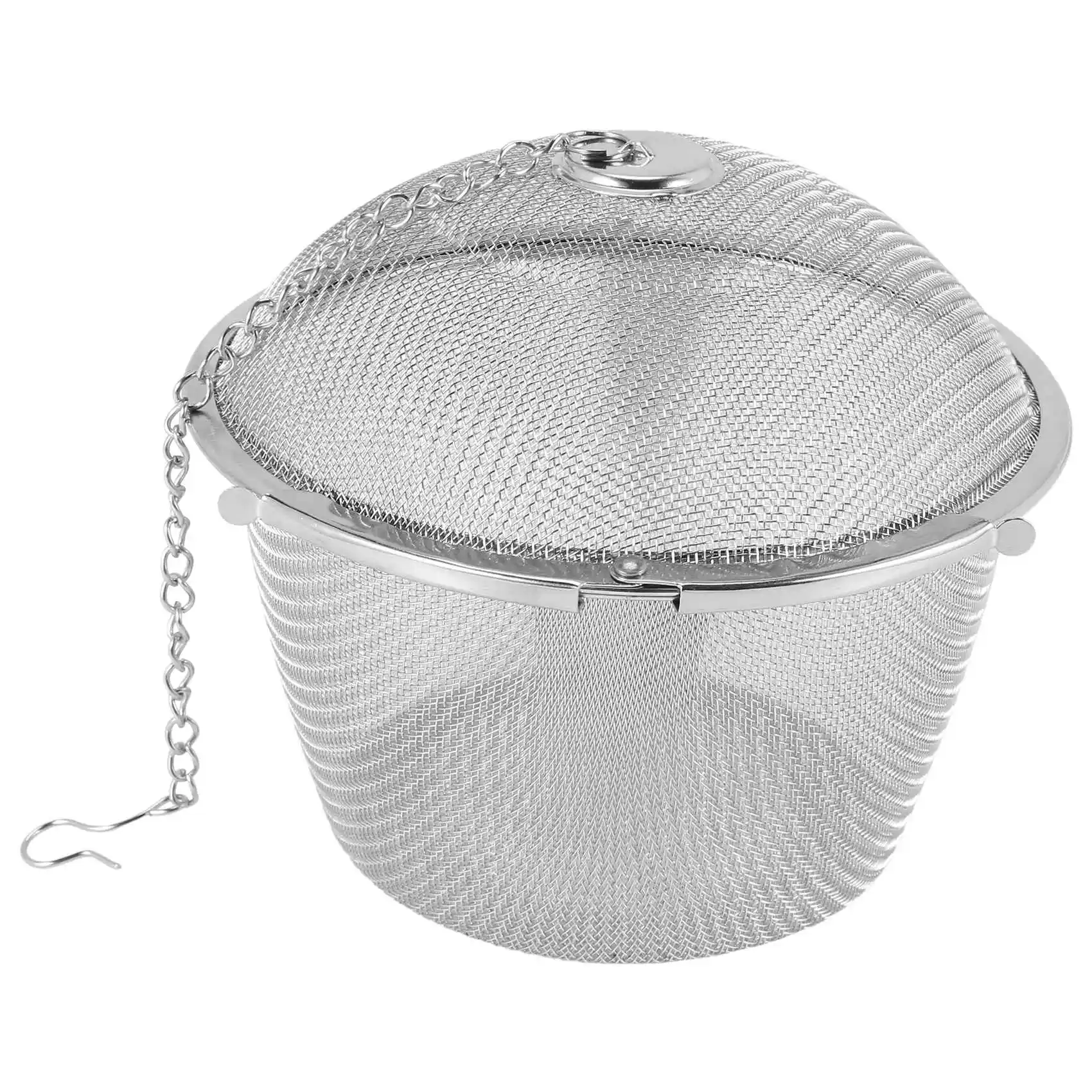 Extra Large Stainless Steel Twist Lock Mesh Tea Ball Tea Infuser with Hook Chain
Extra Large Stainless Steel Twist Lock Mesh Tea Ball Tea Infuser with Hook Chain