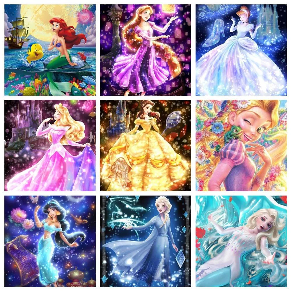 Disney 5D DIY Diamond Painting Cartoon Princess Portrait Cross Stitch Set Handmade Gifts Children's Room Home Wall Decoration
Disney 5D DIY Diamond Painting Cartoon Princess Portrait Cross Stitch Set Handmade Gifts Children's Room Home Wall Decoration