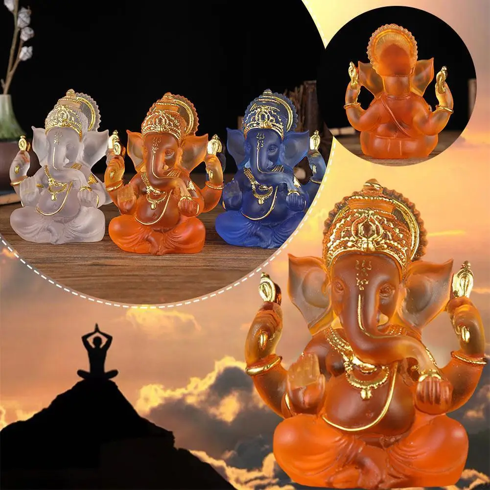 Buddhism Clear Lord Ganesha Statue Elephant Hindu Sculpture Figurines Resin Home Garden Decoration Buddha Statues For House L1z7 
Buddhism Clear Lord Ganesha Statue Elephant Hindu Sculpture Figurines Resin Home Garden Decoration Buddha Statues For House L1z7