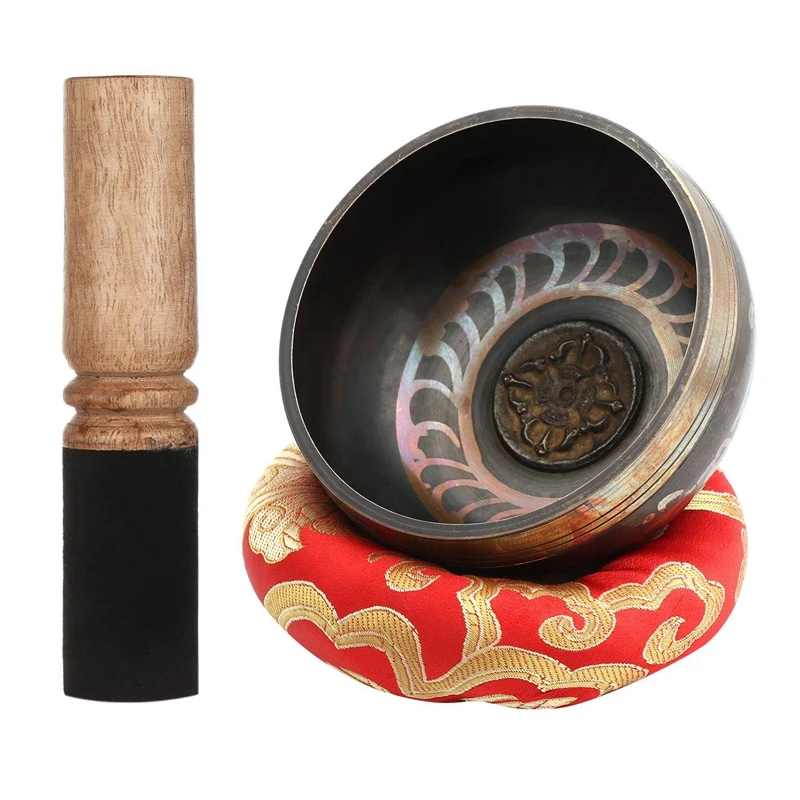 Tibetan Singing Bowl Set With New Dual-End Striker & Cushion Handcrafted In Nepal For Yoga Spiritual Healing Heart Peace
Tibetan Singing Bowl Set With New Dual-End Striker & Cushion Handcrafted In Nepal For Yoga Spiritual Healing Heart Peace