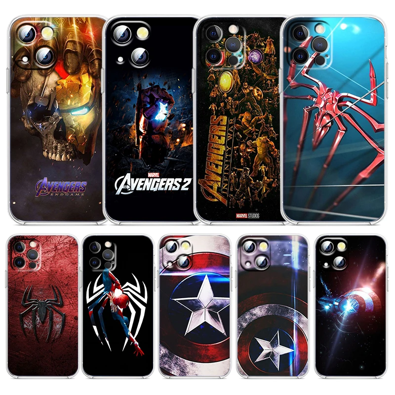 Marvel Avengers Art Logo For Apple iPhone 13 12 11 mini 8 7 6 5 XS XR X SE 2020 Pro Max Plus Transparent Soft Phone Case Capa
Marvel Avengers Art Logo For Apple iPhone 13 12 11 mini 8 7 6 5 XS XR X SE 2020 Pro Max Plus Transparent Soft Phone Case Capa