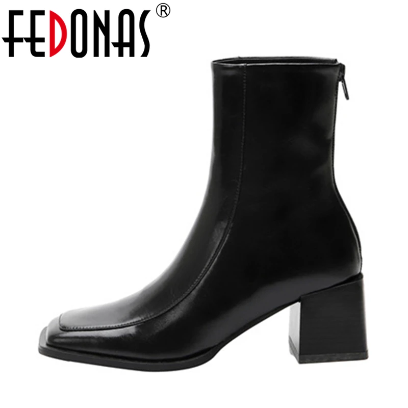 FEDONAS Fashion Punk Woman Ankle Boots Autumn Winter Warm Cow Leather Basic Party Prom Office Lady Shoes Retro Shoes Woman
FEDONAS Fashion Punk Woman Ankle Boots Autumn Winter Warm Cow Leather Basic Party Prom Office Lady Shoes Retro Shoes Woman