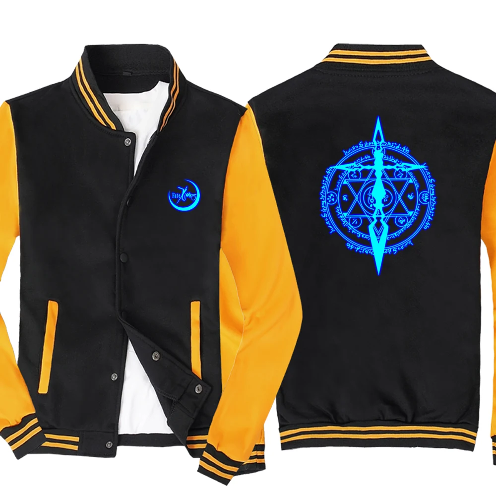 Outdoor Sports Casual Cardigan Luminous Men Baseball Jacket Pockets Lapel Snap Fastener Spring Autumn Sweater Fashion Streetwear
Outdoor Sports Casual Cardigan Luminous Men Baseball Jacket Pockets Lapel Snap Fastener Spring Autumn Sweater Fashion Streetwear