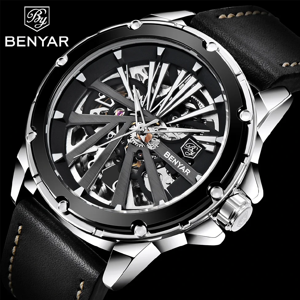 BENYAR Luxury Brand Military Sports Men's Watch Mechanical Automatic Winding Men's Watch Waterproof Shockproof Design
BENYAR Luxury Brand Military Sports Men's Watch Mechanical Automatic Winding Men's Watch Waterproof Shockproof Design