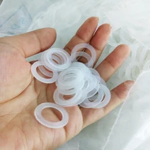 100pcs Silicone Washer Shim Spacer Washer Gasket Rings Eyelets O-Ring Flat DIY clothing Material