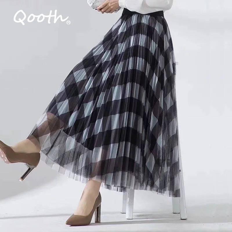 Cute Plaid Tulle Skirt Women Fashion 2023 Spring Summer Korean School Checked High Waist Pleated Maxi Skirt Female
Cute Plaid Tulle Skirt Women Fashion 2023 Spring Summer Korean School Checked High Waist Pleated Maxi Skirt Female