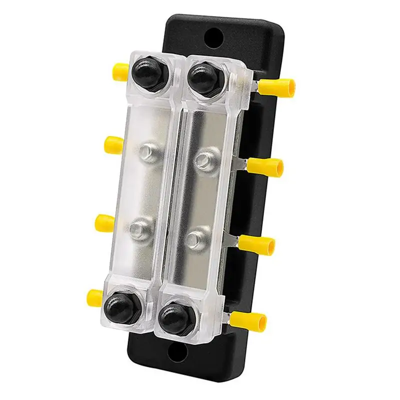Dualbus With Cover Busbar Block With PC Dust-proof Cover Power Distribution Block Busbar Box With 2 M4 Stainless Steel Fixing
Dualbus With Cover Busbar Block With PC Dust-proof Cover Power Distribution Block Busbar Box With 2 M4 Stainless Steel Fixing