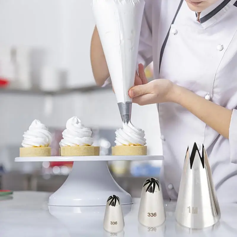 Cream Nozzle Welding Polishing Silver Baking Tools Cake Decorating Pastry Bags Durable 304 Stainless Steel Cake Decorating Tool
Cream Nozzle Welding Polishing Silver Baking Tools Cake Decorating Pastry Bags Durable 304 Stainless Steel Cake Decorating Tool