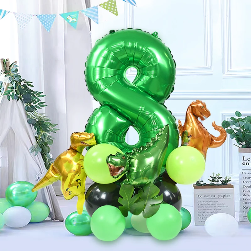 Dinosaur Green Digital Number Balloon Set Kids Birthday Party Decoration Latex Foil Balloons Baby Shower Inflatable Air Globos
Dinosaur Green Digital Number Balloon Set Kids Birthday Party Decoration Latex Foil Balloons Baby Shower Inflatable Air Globos