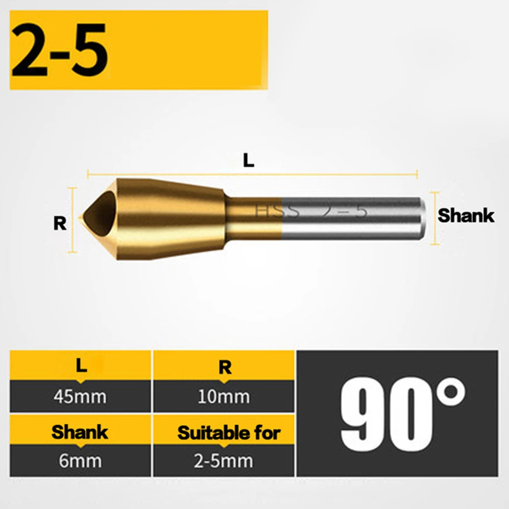 1PC HSS Titanium Coated Countersink And Deburring Drill Taper Hole High Speed Steel 4241 Cutter Tools Power Tools Accessories
1PC HSS Titanium Coated Countersink And Deburring Drill Taper Hole High Speed Steel 4241 Cutter Tools Power Tools Accessories