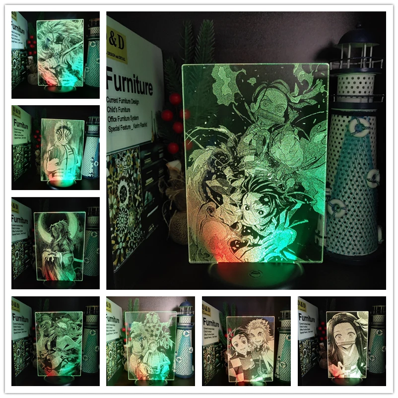 Demon Slayer Kimetsu No Yaiba Nezuko Rengoku Zenitsu Tanjiro Anime Action Figures 3D Lamp LED Night Light Manga Model Doll Gifts
Demon Slayer Kimetsu No Yaiba Nezuko Rengoku Zenitsu Tanjiro Anime Action Figures 3D Lamp LED Night Light Manga Model Doll Gifts