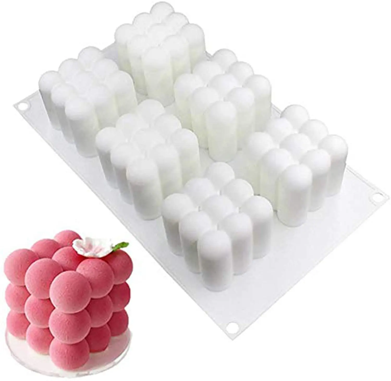 6 Cavity Silicone Resin Cube Candles Molds 3D Wax Soap Mould Cake Dessert Chocolate Baking Pastry Tools Easy Demoulding
6 Cavity Silicone Resin Cube Candles Molds 3D Wax Soap Mould Cake Dessert Chocolate Baking Pastry Tools Easy Demoulding