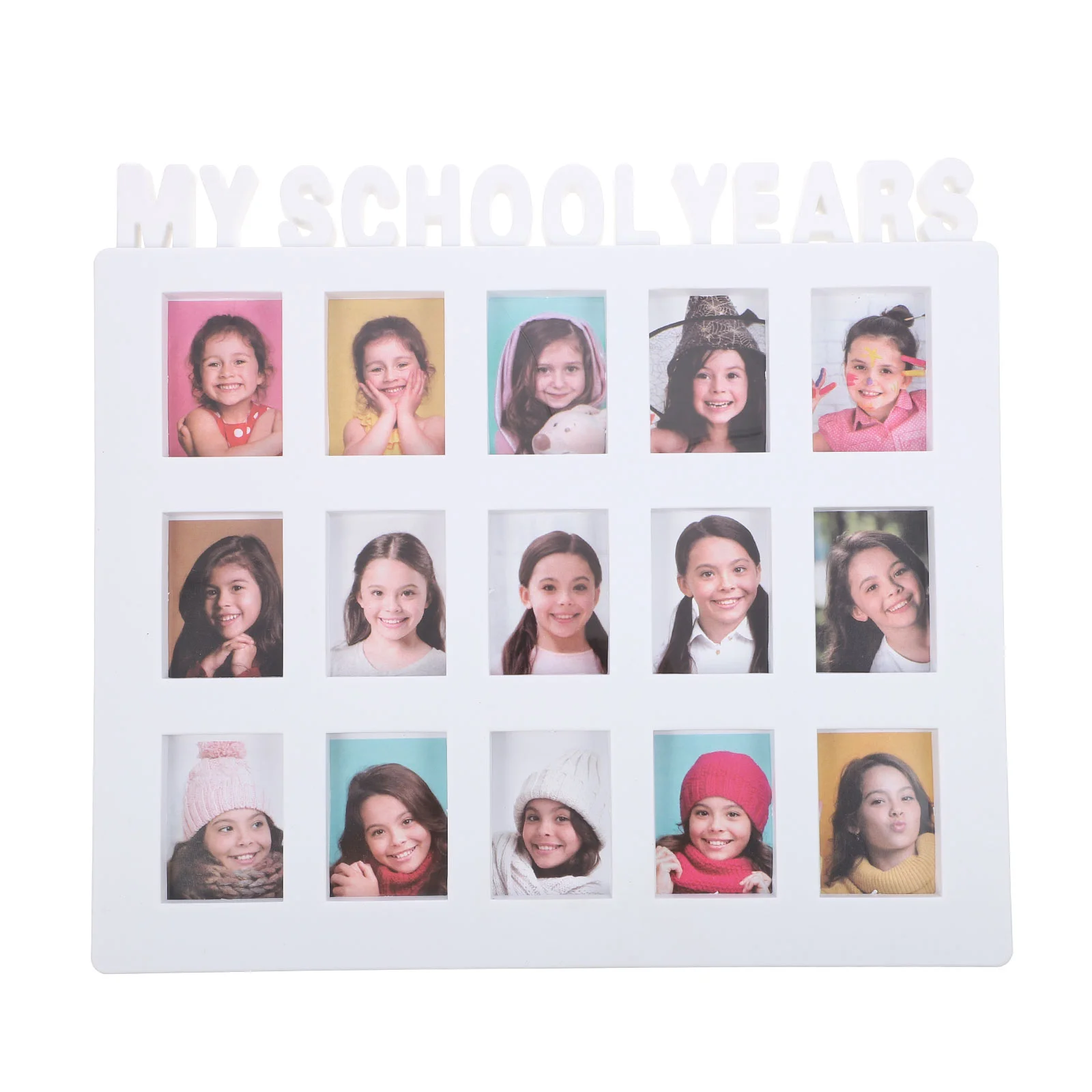 

Grade Record Photo Frame School Years Picture Display Kids Growth Recording Thick Cardboard Backboard Tabletop Child