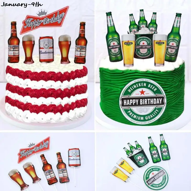 6pcs/set Beer Cake Topper Flags Green Red Cupcake Toppers Kids Girl Boy Happy Birthday Wedding Decoration Party Baking DIY
6pcs/set Beer Cake Topper Flags Green Red Cupcake Toppers Kids Girl Boy Happy Birthday Wedding Decoration Party Baking DIY