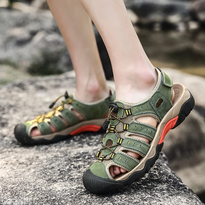 New Men Beach Sandals Size 38-48 Roman Style Men Sandals Summer Leather Sports Sandals Men Outdoor Beach Shoes Male Sandalias 
New Men Beach Sandals Size 38-48 Roman Style Men Sandals Summer Leather Sports Sandals Men Outdoor Beach Shoes Male Sandalias