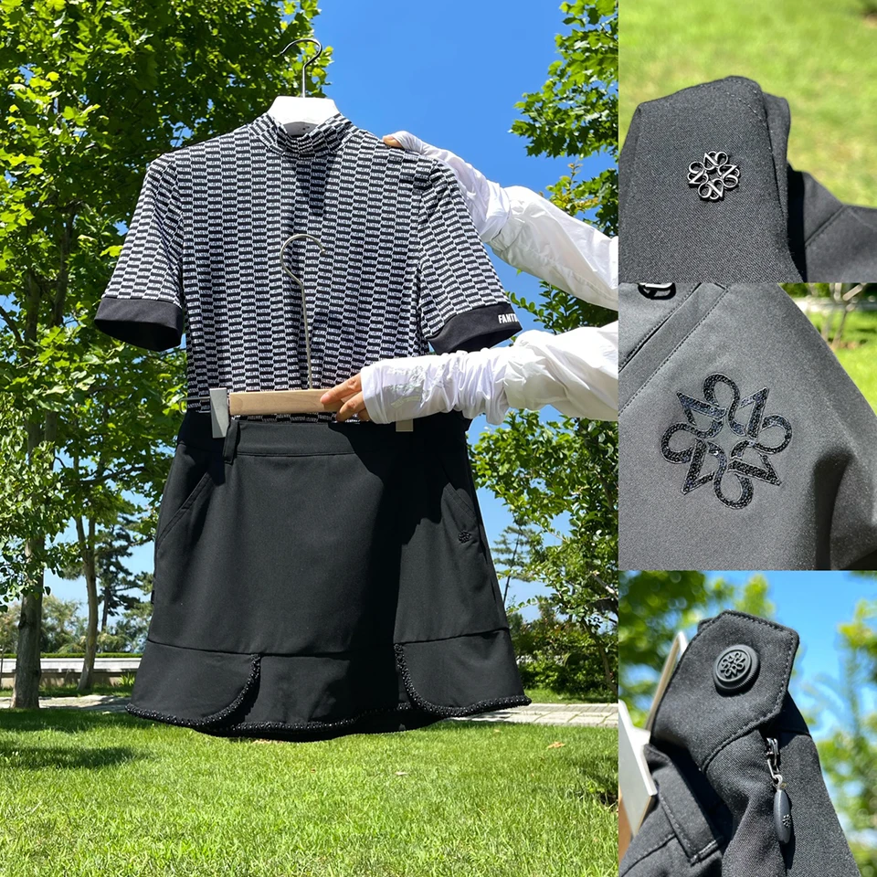 ST summer new Golf clothing women's short skirt ruffled skirt self-cultivation anti-glare skirt GOLF sports breathable hakama
ST summer new Golf clothing women's short skirt ruffled skirt self-cultivation anti-glare skirt GOLF sports breathable hakama