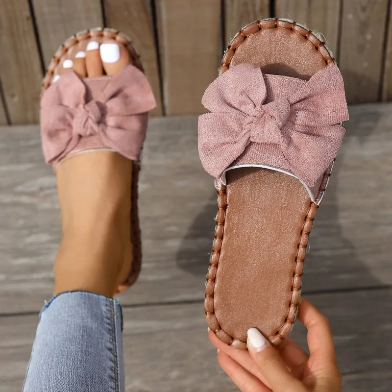 Slippers Women Summer Flats Bow Shoes 2023 New Brand Casual Flip Flops Beach Dress Sandals Designer Walking Mujer Zapatos Slides
Slippers Women Summer Flats Bow Shoes 2023 New Brand Casual Flip Flops Beach Dress Sandals Designer Walking Mujer Zapatos Slides