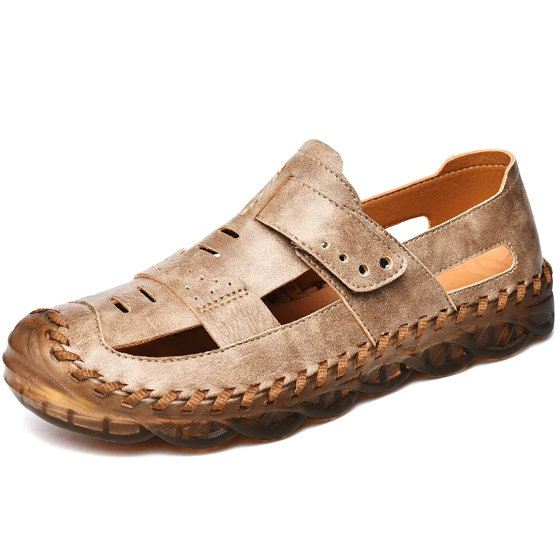 2022 Summer New Luxur Men's Leather Sandals Fashion Breathable Soft Beach Sandals Outdoor Handmade Casual Roman Sandals Big Size
2022 Summer New Luxur Men's Leather Sandals Fashion Breathable Soft Beach Sandals Outdoor Handmade Casual Roman Sandals Big Size