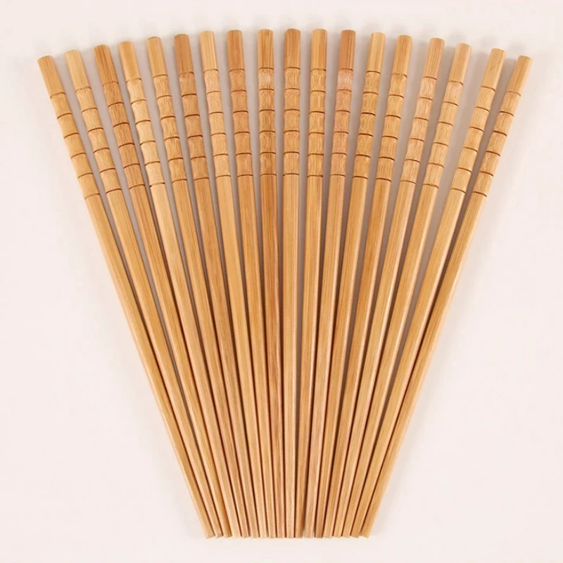 

Pure manual Natural Bamboo Wood Chopsticks Healthy Chinese Carbonization Chop Sticks Reusable Hashi Sushi Food Stick Tableware