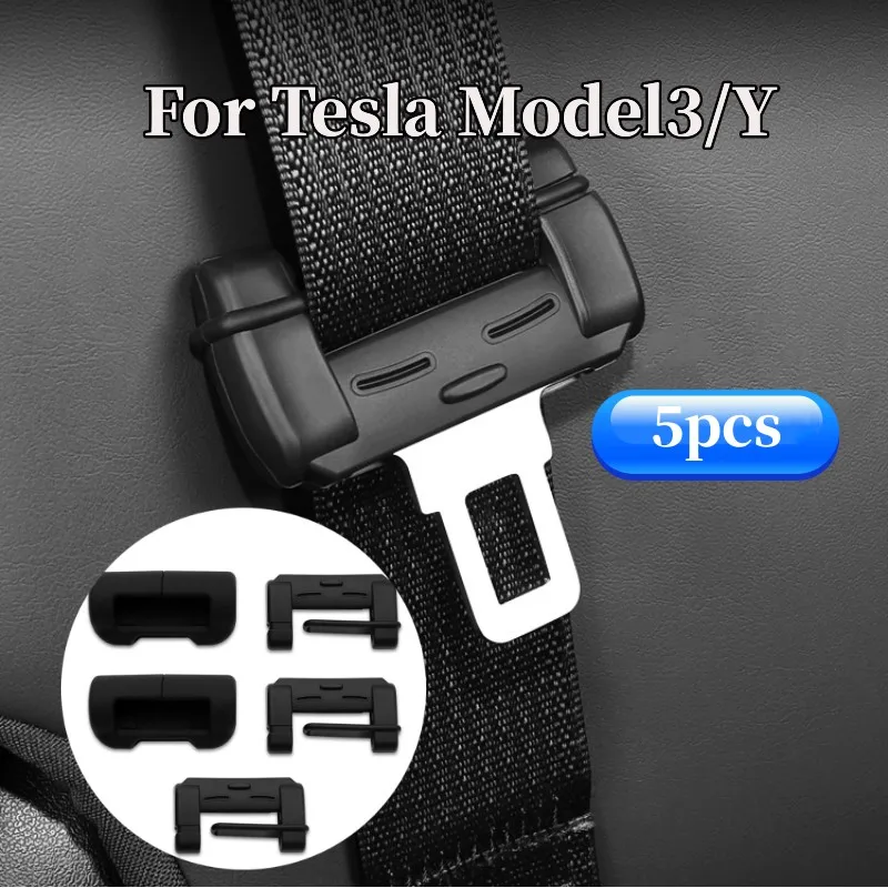 For Tesla Model 3 Model Y Seat Belt Clip Car Safety Belt Buckle Silicone Collision Avoidance Car Protector Accessories
For Tesla Model 3 Model Y Seat Belt Clip Car Safety Belt Buckle Silicone Collision Avoidance Car Protector Accessories