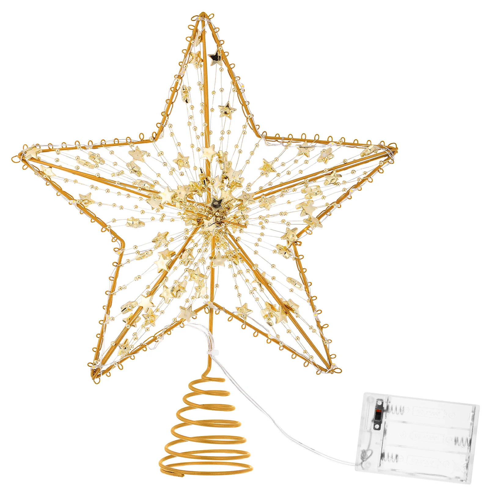 OSALADI Christmas Tree Topper Star Hollow Design Star Tree Topper Light Christmas Tree Decoration
OSALADI Christmas Tree Topper Star Hollow Design Star Tree Topper Light Christmas Tree Decoration