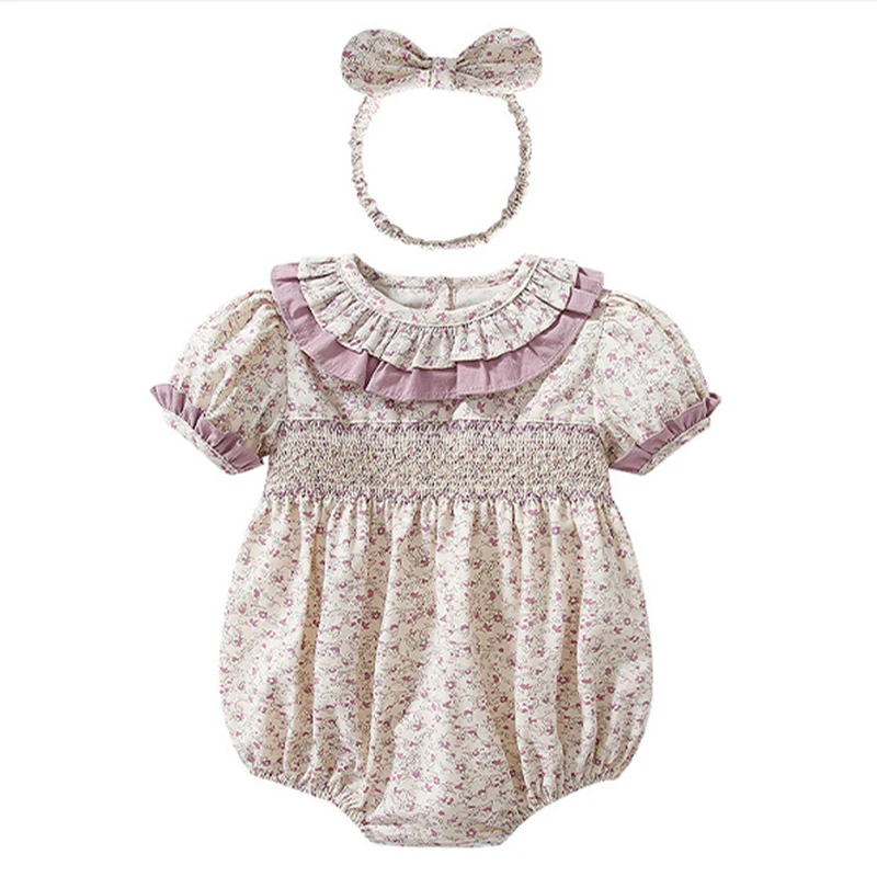 Newborn Baby Girl Cotton Short Sleeve Flower Printing Bodysuits+Hair band Summer Baby Girls Clothes Infant Baby Girls Jumpsuit
Newborn Baby Girl Cotton Short Sleeve Flower Printing Bodysuits+Hair band Summer Baby Girls Clothes Infant Baby Girls Jumpsuit