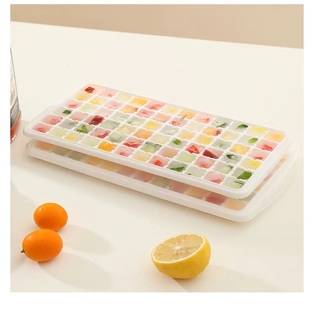 2Pcs PP Ice Cube Tray Durable 14 Grids White Ice Cube Molds with Lids 72 Grids Ice Maker Chilling Drinks, Whiskeys, Cocktails
2Pcs PP Ice Cube Tray Durable 14 Grids White Ice Cube Molds with Lids 72 Grids Ice Maker Chilling Drinks, Whiskeys, Cocktails