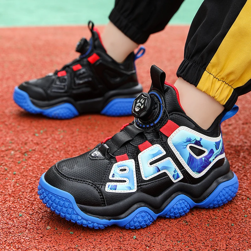New Style Teen Rotary Buckle Outdoor Sports Shoes Boys High Top Kids Basketball Shoes Non-slip Children's Training Sneakers
New Style Teen Rotary Buckle Outdoor Sports Shoes Boys High Top Kids Basketball Shoes Non-slip Children's Training Sneakers