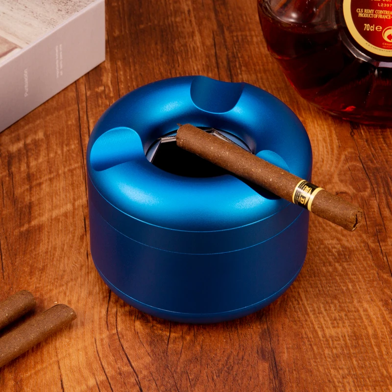 Light luxury creative aluminum alloy CIGAR ASHTRAY large caliber household living room high-end revolving cover ashtray
Light luxury creative aluminum alloy CIGAR ASHTRAY large caliber household living room high-end revolving cover ashtray