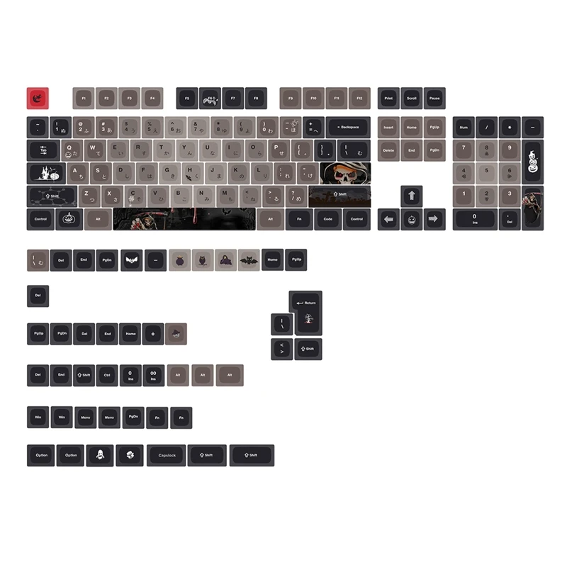 Gaming Keycaps Durable PBT Keycap for Mechanical Keyboard Cherry Mx Switch 150key Double Shot Halloween Backlit Keyset
Gaming Keycaps Durable PBT Keycap for Mechanical Keyboard Cherry Mx Switch 150key Double Shot Halloween Backlit Keyset