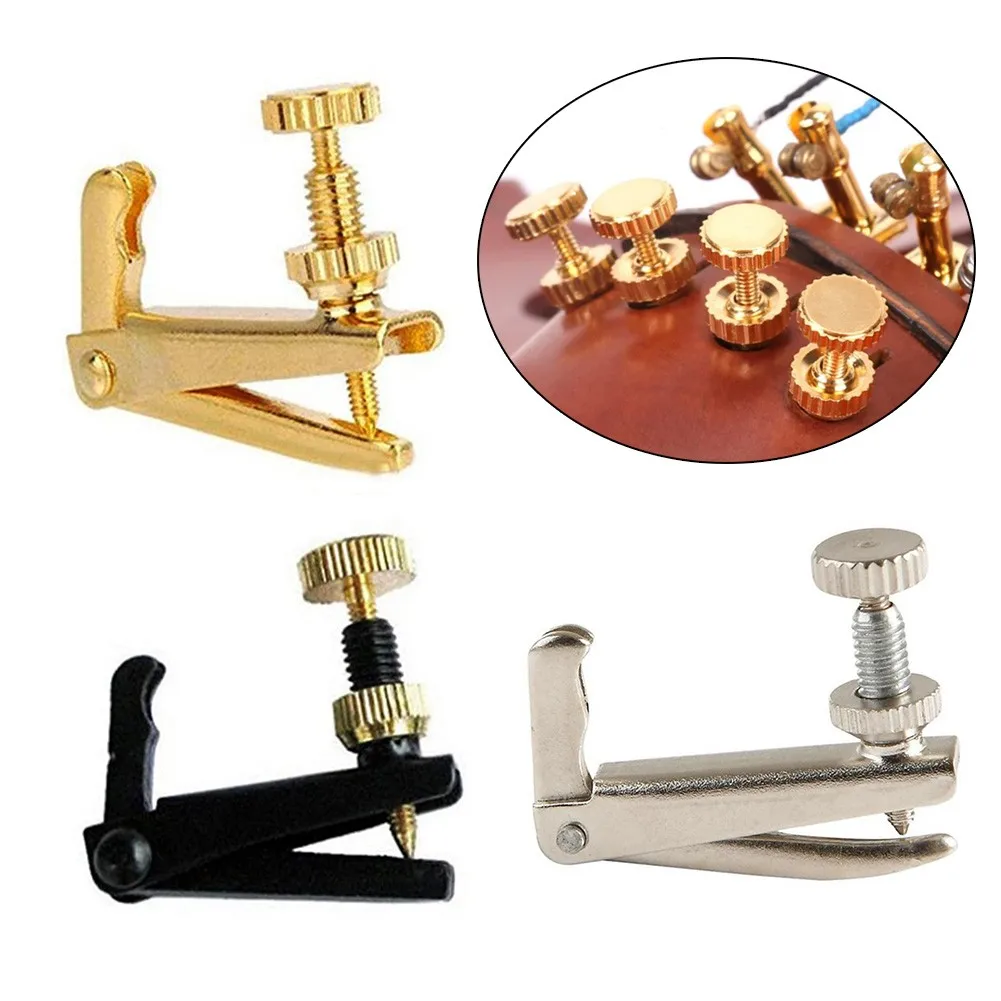 4/4 Full Size Quality Violin String Fine Tune Adjuster (Four Pieces) Tuner Silver/Black/Gold For 3/4-4/4 Violin Fine Tuners
4/4 Full Size Quality Violin String Fine Tune Adjuster (Four Pieces) Tuner Silver/Black/Gold For 3/4-4/4 Violin Fine Tuners